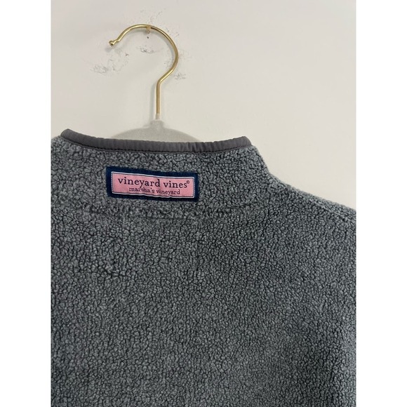 Girls Vineyard Vines Grey zip Fleece Size Large Girls 16 - Picture 6 of 6